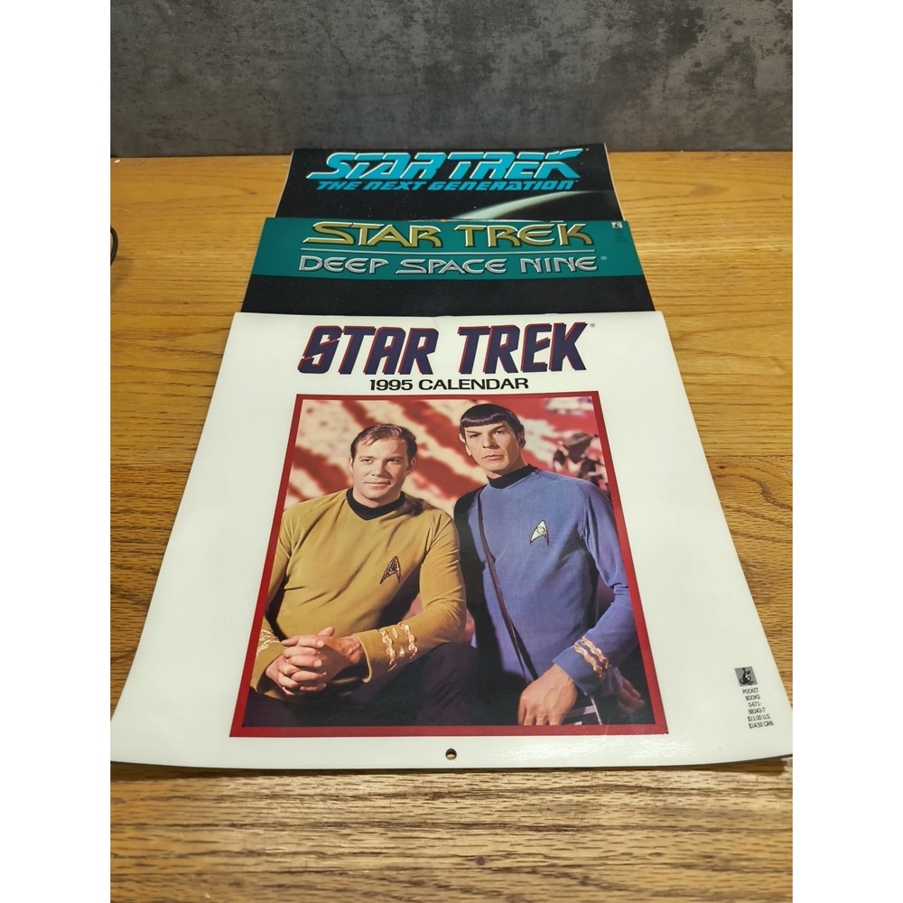 1991 And‎ 2 1995 STAR TREK Original Series Calendar Kirk Spock